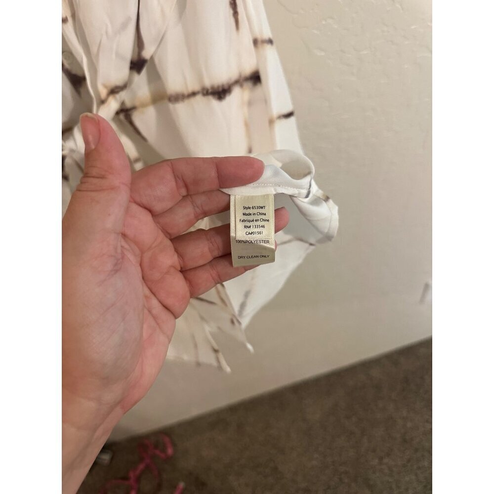 NWT Ecru Y Silk Knightley Belted Mini Button Up Scandi Girl  Shirt Dress - Picture 10 of 12